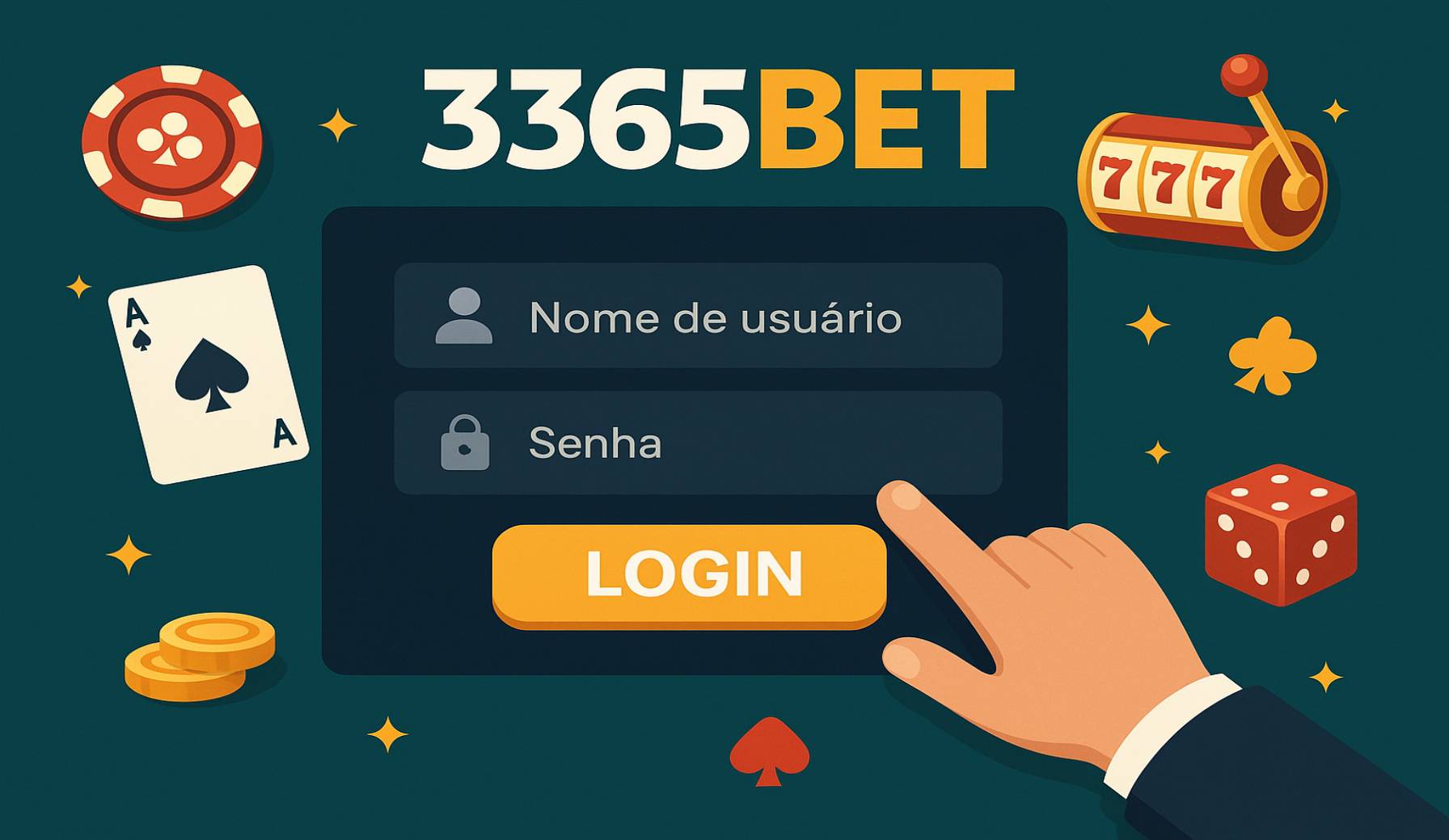 Criar uma nova Conta no plataforma 3365BET